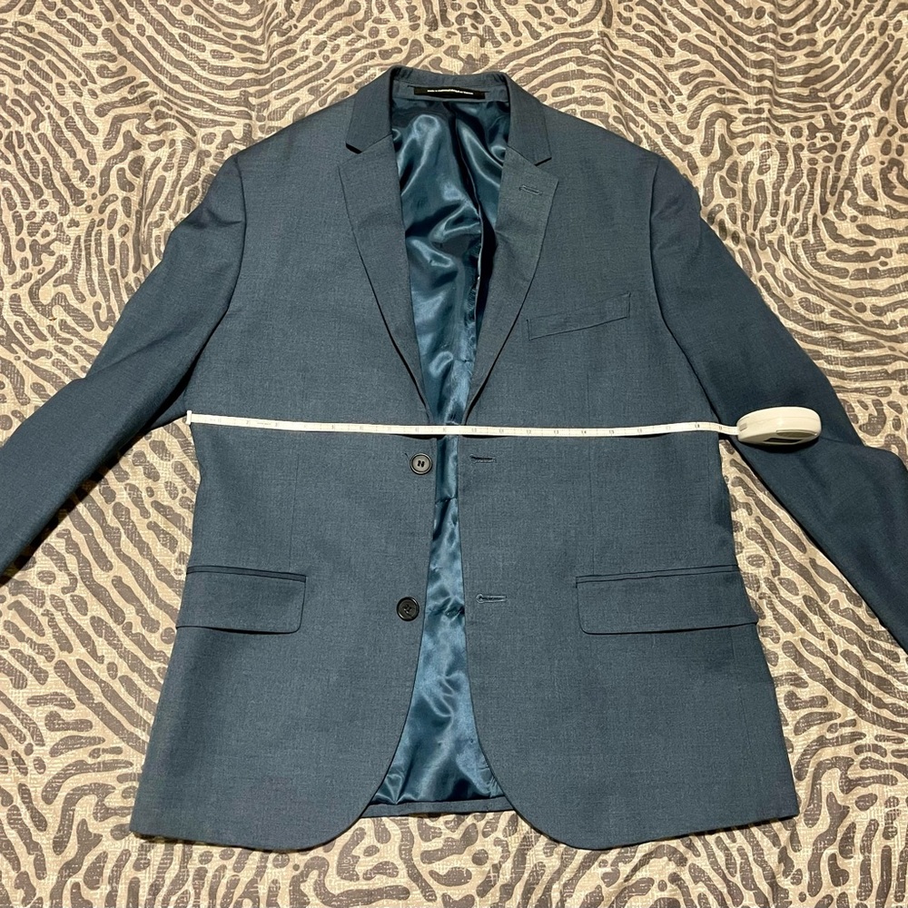 H&M Mens Navy Slim Blazer Jacket 38R